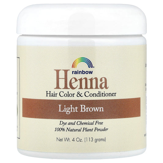 Rainbow Research, Henna, Hair Color and Conditioner, Light Brown, 4 oz (113 g)