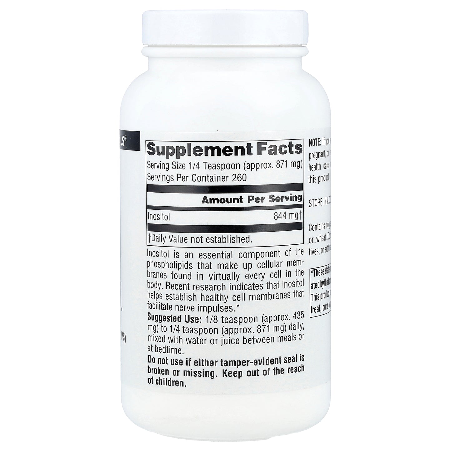 Source Naturals, Pure Inositol Powder, 8 oz (226.8 g)