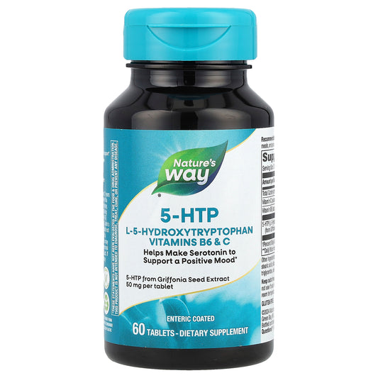 Nature's Way, 5-HTP, 100 mg, 60 Tablets ( 50 mg Per Tablet)