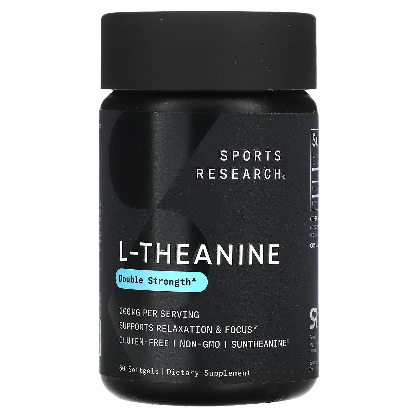 Sports Research, L-Theanine, 200 mg, 60 Softgels