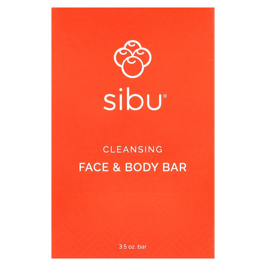 Sibu Beauty, Cleansing Face & Body Bar Soap, 3.5 oz