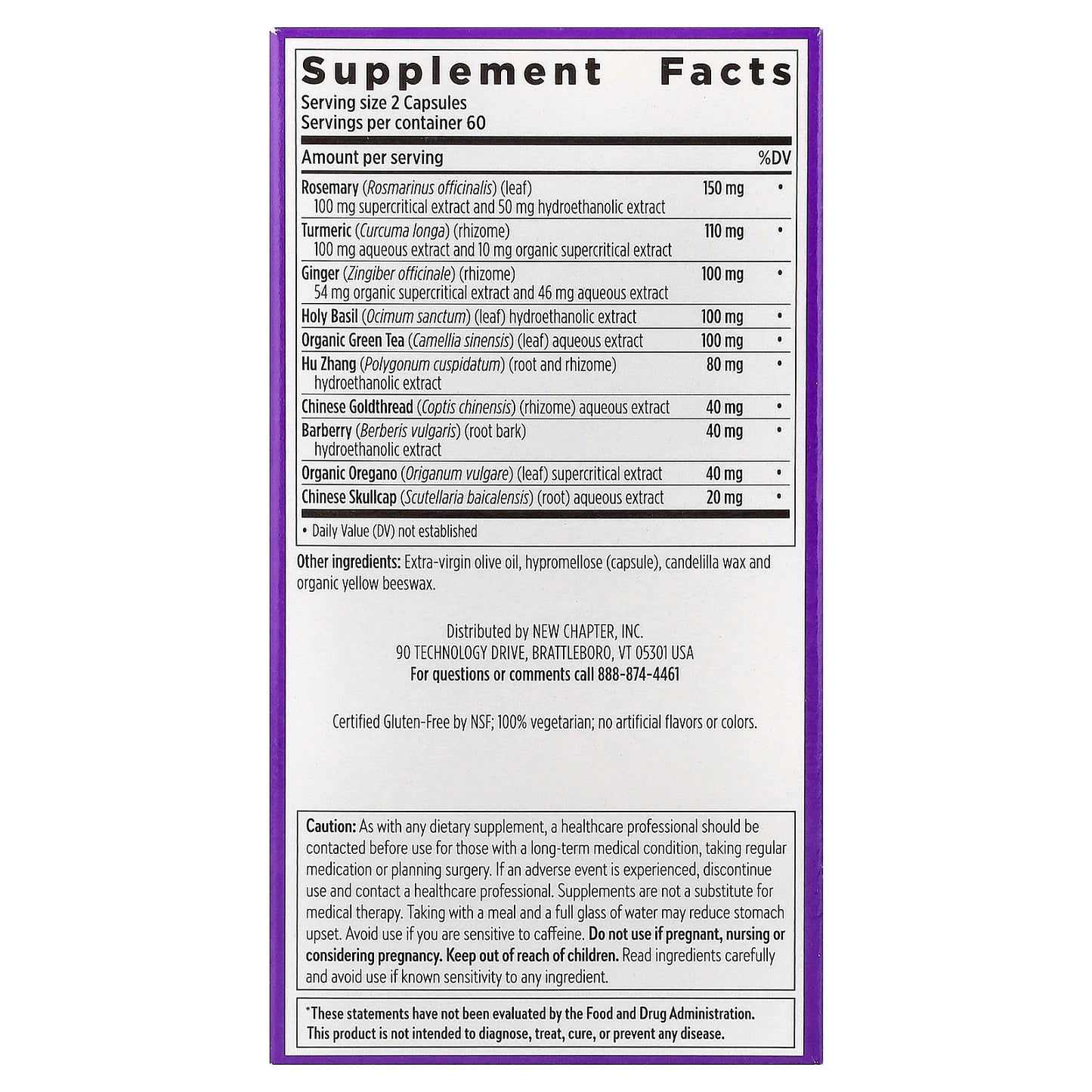 New Chapter, Zyflamend™, 120 Vegetarian Capsules