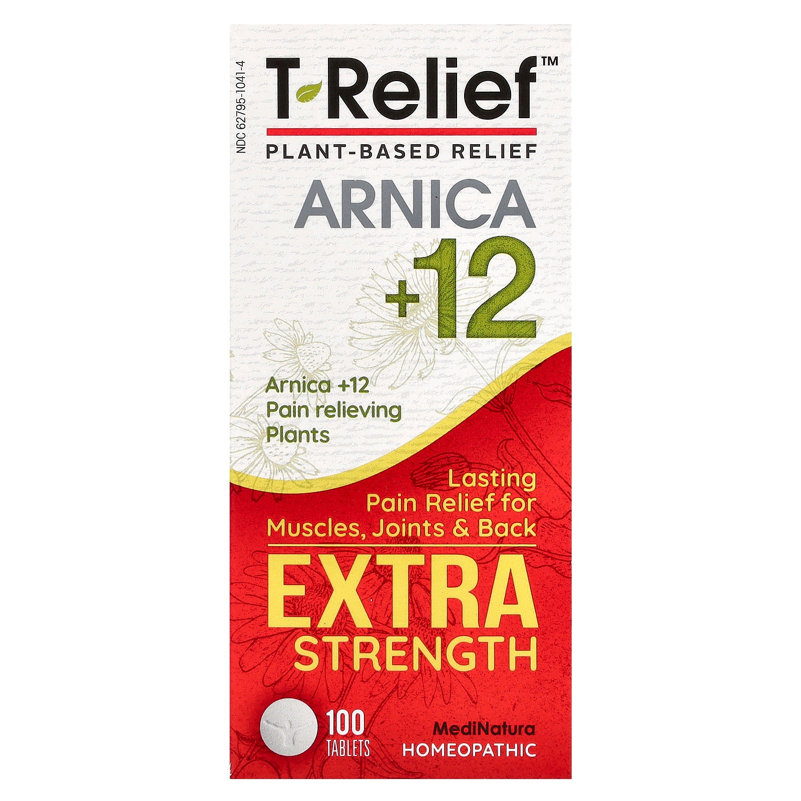 MediNatura, T-Relief, Arnica +12, 100 Tablets