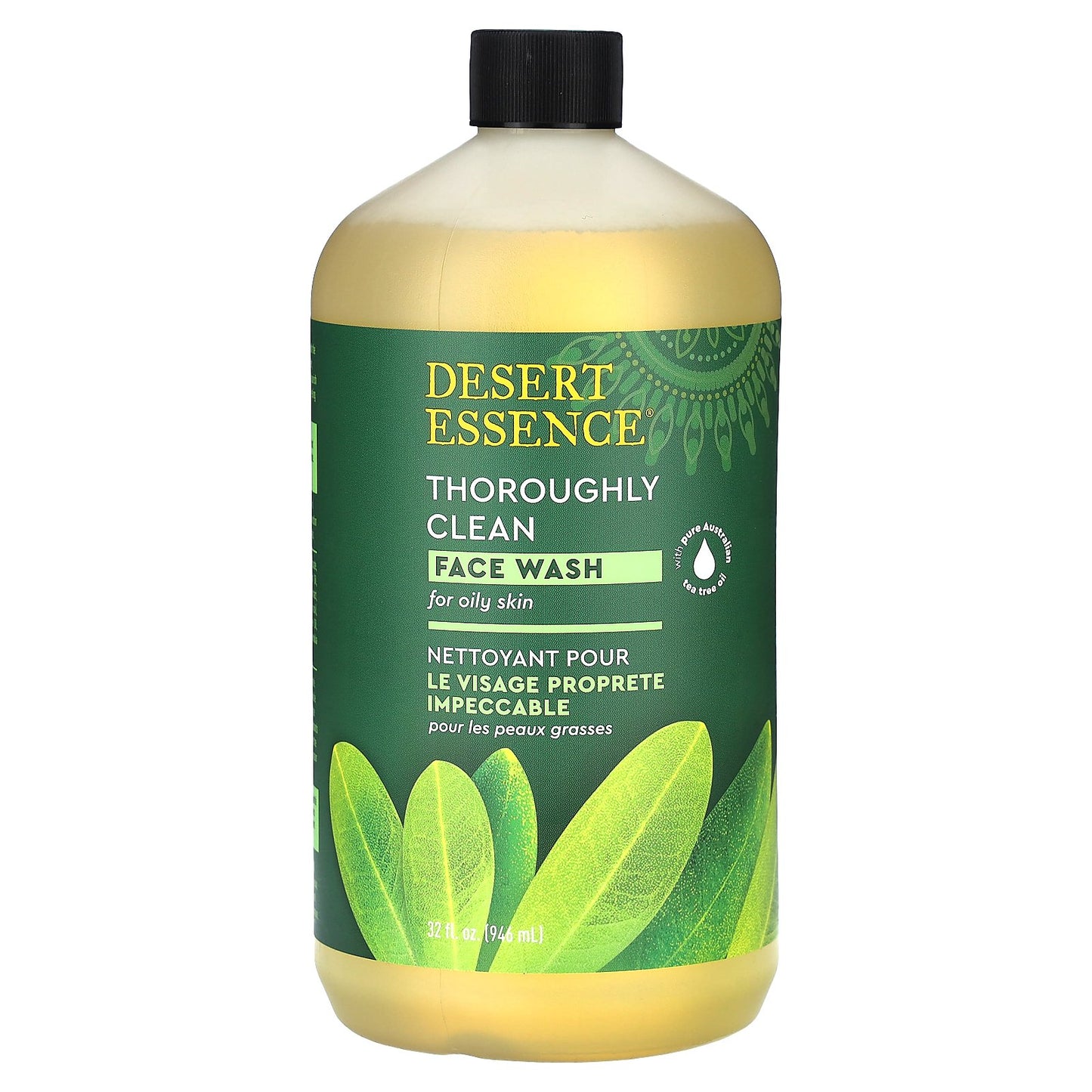 Desert Essence, Thoroughly Clean Face Wash, For Oily Skin, 32 fl oz (946 ml)