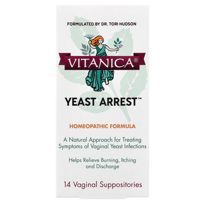 Vitanica, Yeast Arrest™, 14 Vaginal Suppositories