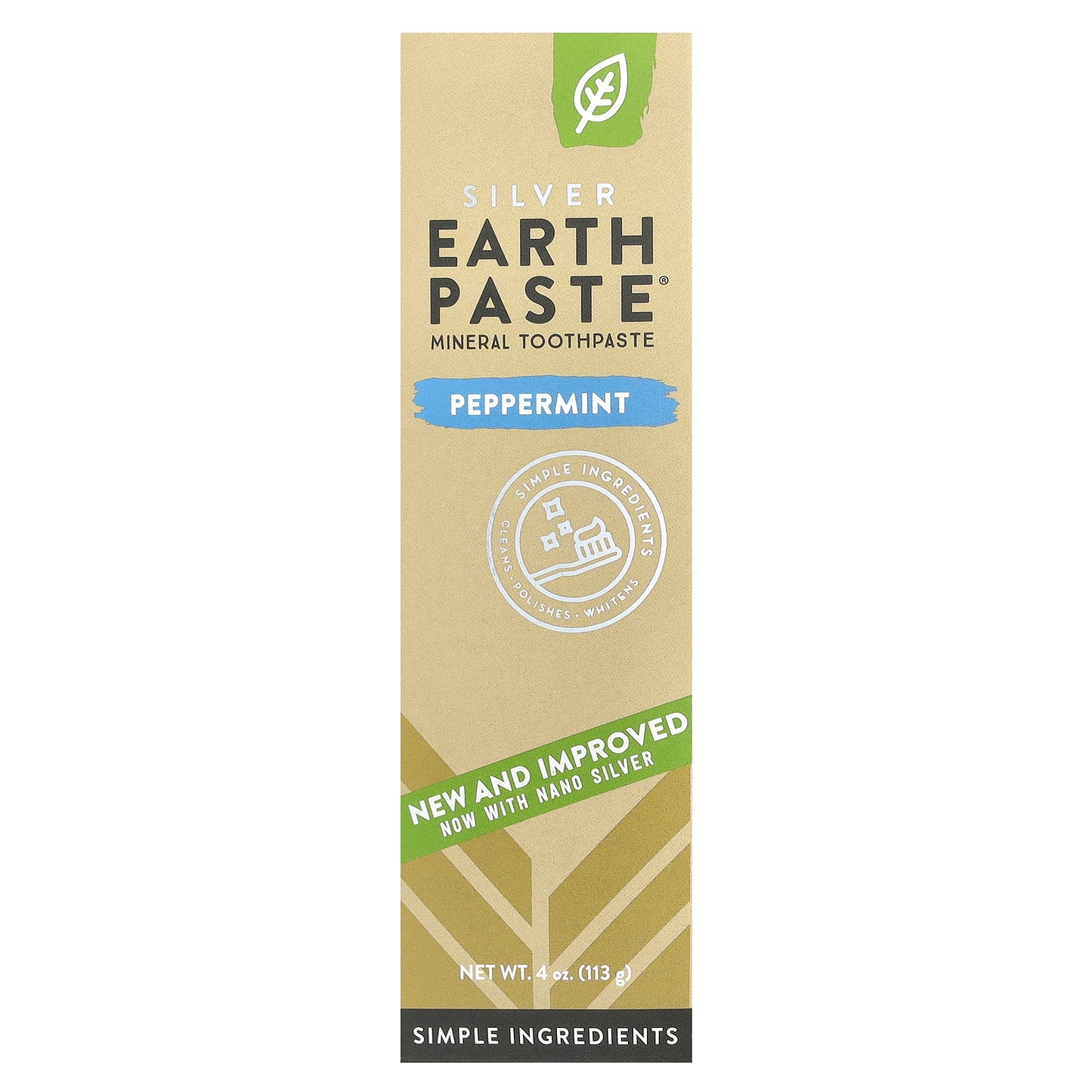 Redmond, Silver Earth Paste®, Mineral Toothpaste, Peppermint, 4 oz (113 g)