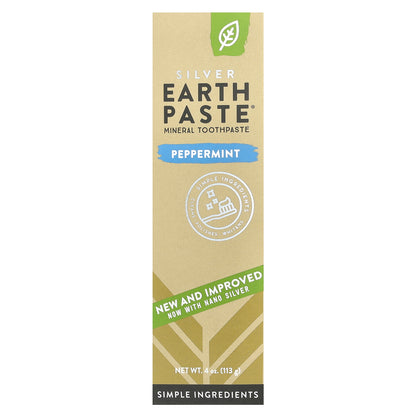 Redmond, Silver Earth Paste®, Mineral Toothpaste, Peppermint, 4 oz (113 g)