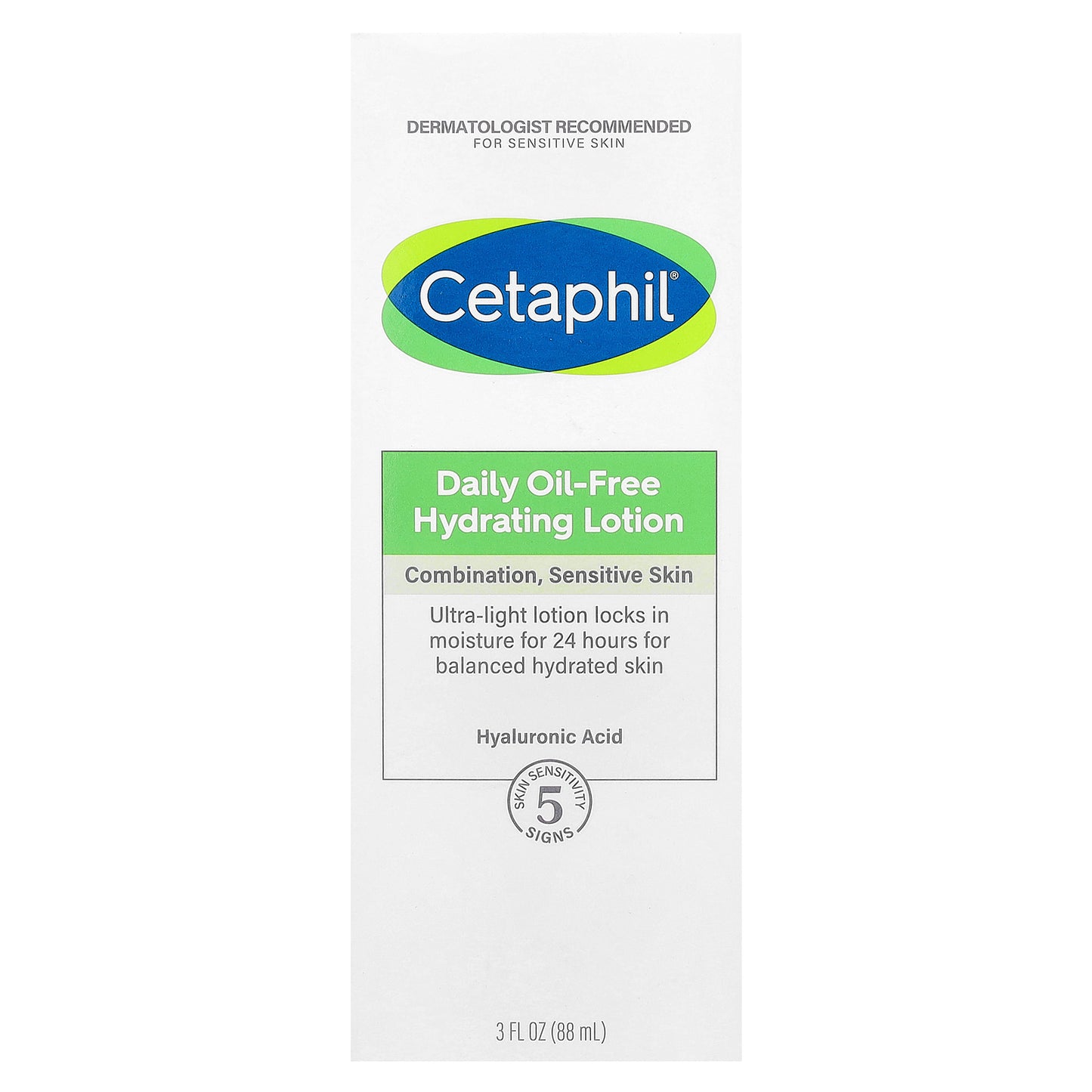 Cetaphil, Daily Oil-Free Hydrating Lotion, 3 fl oz (88 ml)