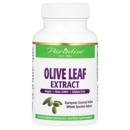 Paradise Herbs, Olive Leaf Extract, 60 Vegetarian Capsules (250 mg per Capsule)