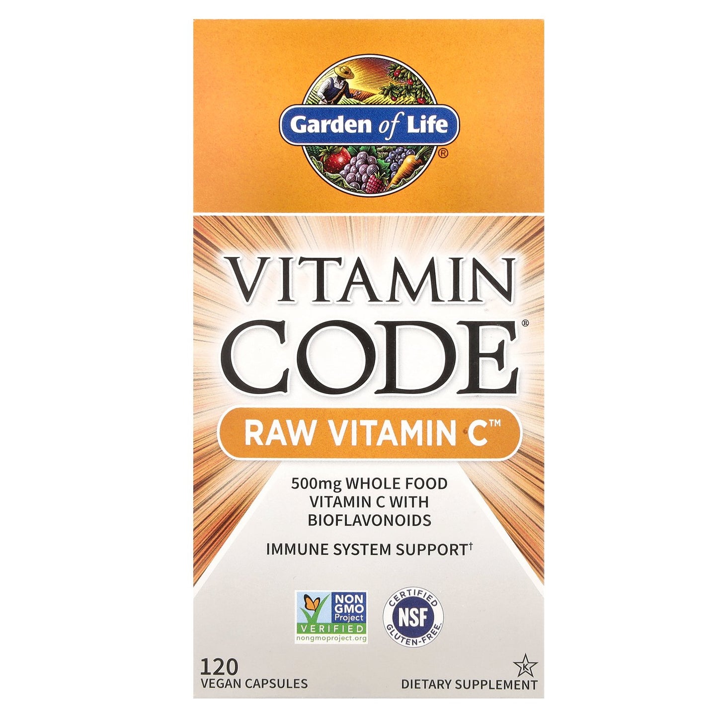 Garden of Life, Vitamin Code®, RAW Vitamin C™, 120 Vegan Capsules