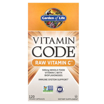 Garden of Life, Vitamin Code®, RAW Vitamin C™, 120 Vegan Capsules