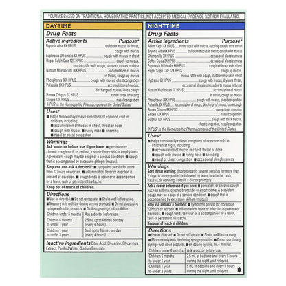 Hyland's Naturals, Baby, Mucus + Cold Relief Combo Pack, Daytime/Nighttime, 6+ Months, 2 Bottles, 4 fl oz (118 ml) Each