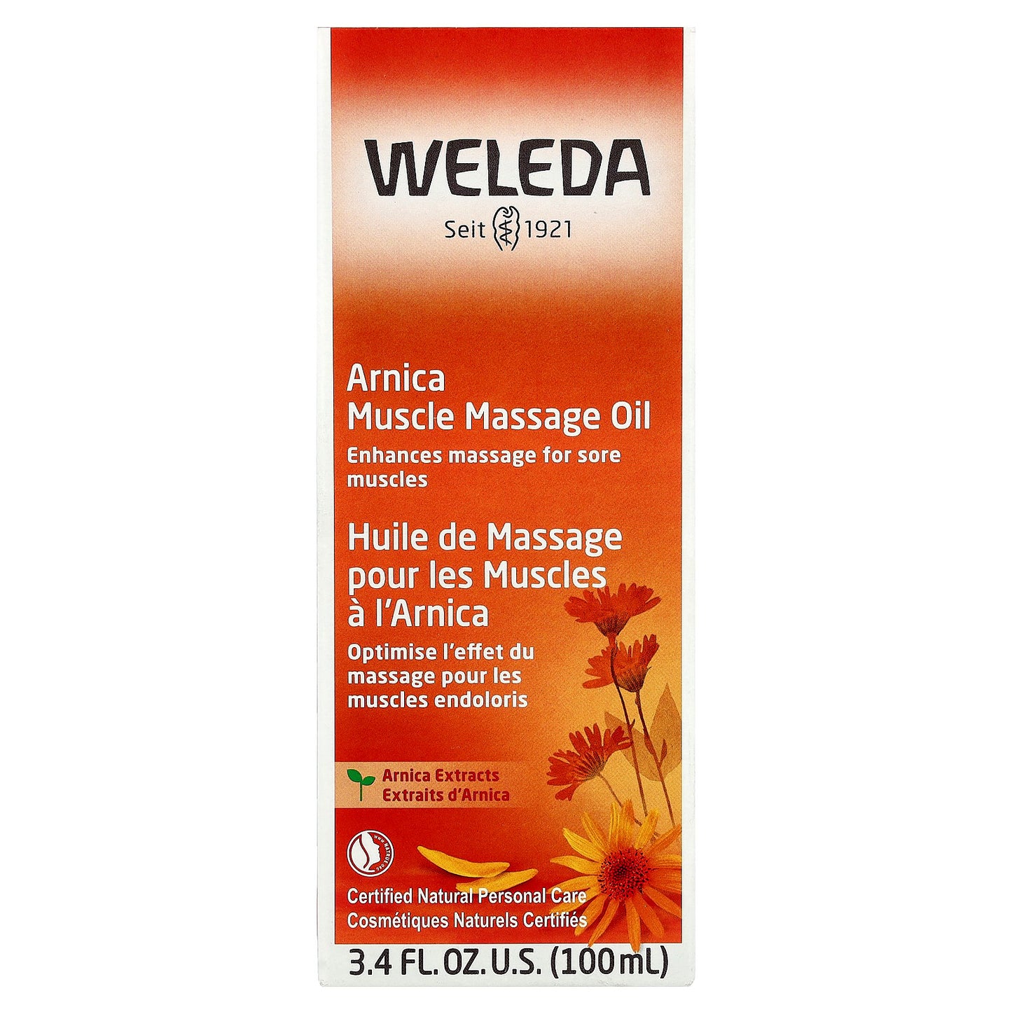 Weleda, Arnica Muscle Massage Oil, 3.4 fl oz (100 ml)