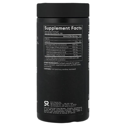 Sports Research, Omega-3 Fish Oil, Triple Strength, 180 Softgels