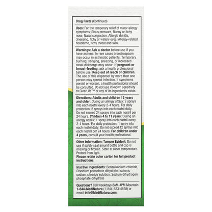 MediNatura, ClearLife™, Allergy Nasal Spray, 0.68 fl oz (20 ml)