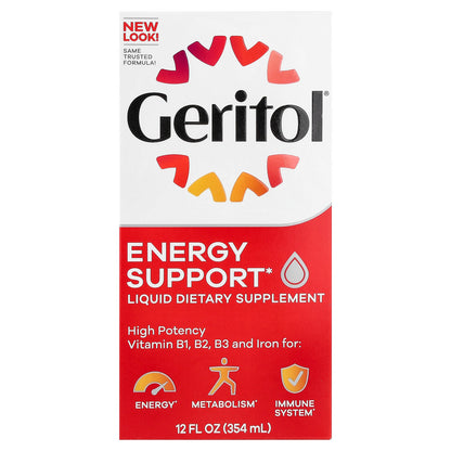 Geritol, Energy Support Liquid Supplement, 12 fl oz (354 ml)