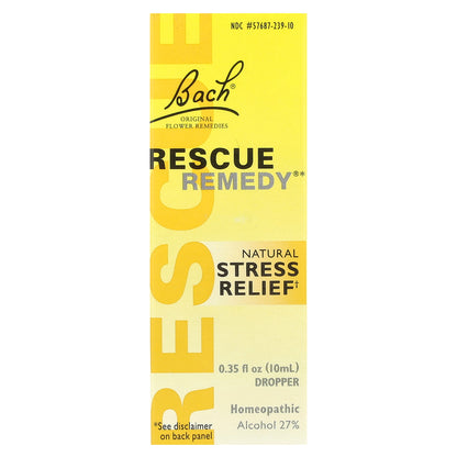 Bach, Original Flower Remedies, Rescue Remedy®, Natural Stress Relief, 0.35 fl oz (10 ml)