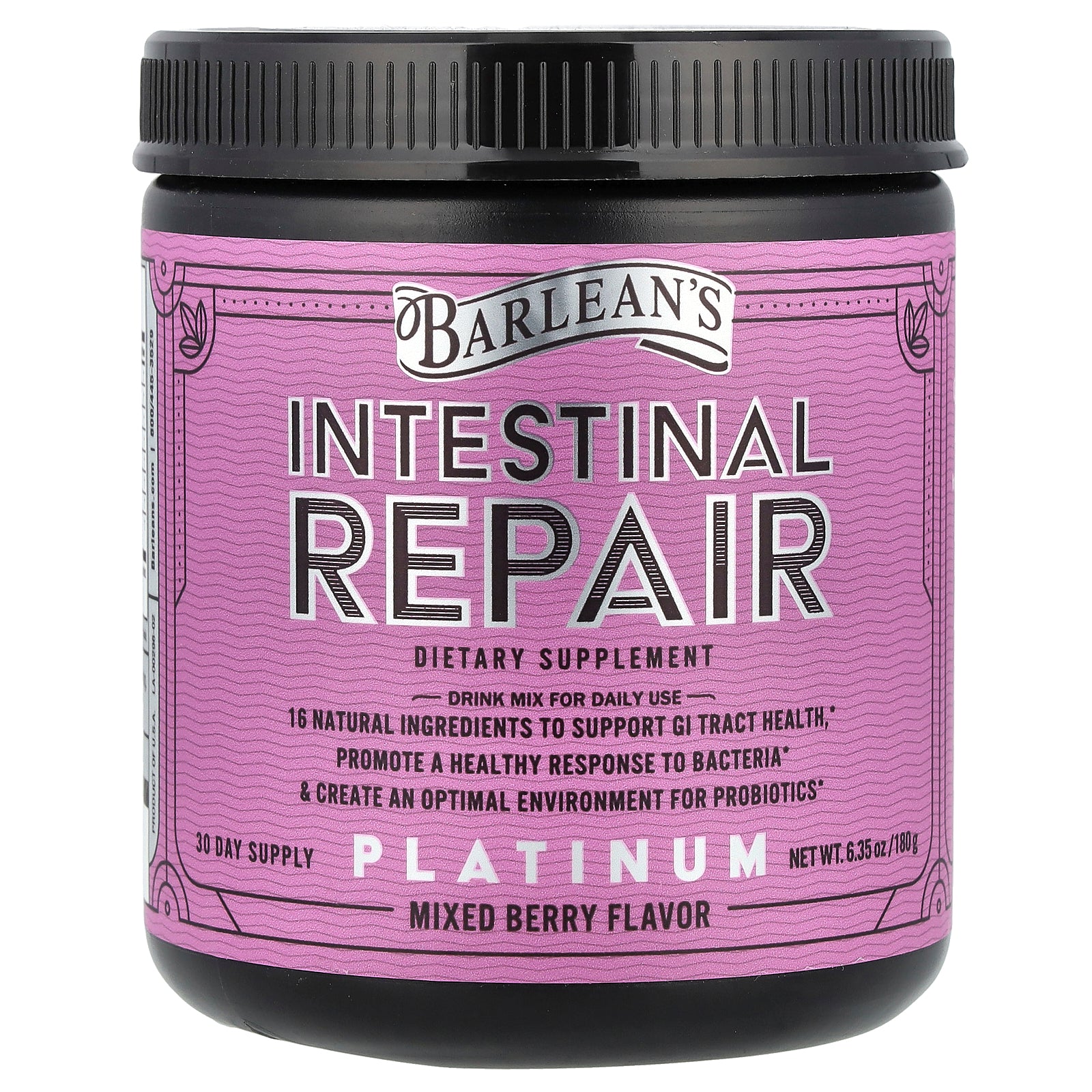 Barlean's, Platinum Intestinal Repair, Mixed Berry, 6.35 oz (180 g)