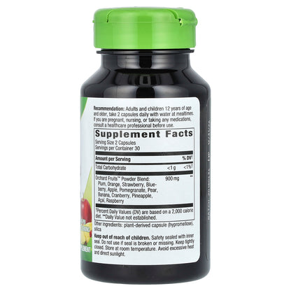Nature's Way, Orchard Fruits, Fruit Powder Blend, 60 Vegan Capsules