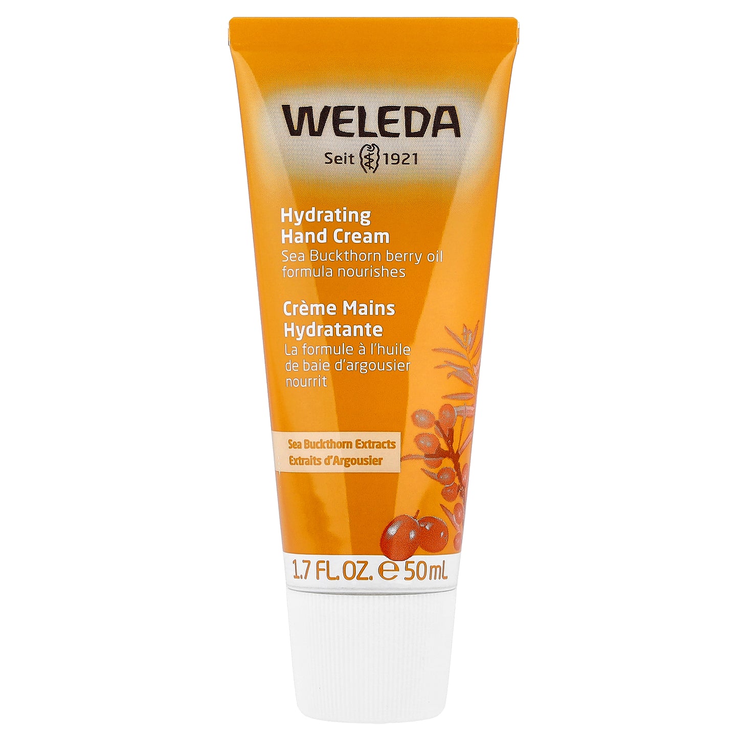 Weleda, Hydrating Hand Cream, Sea Buckthorn Extracts, 1.7 fl oz (50 ml)
