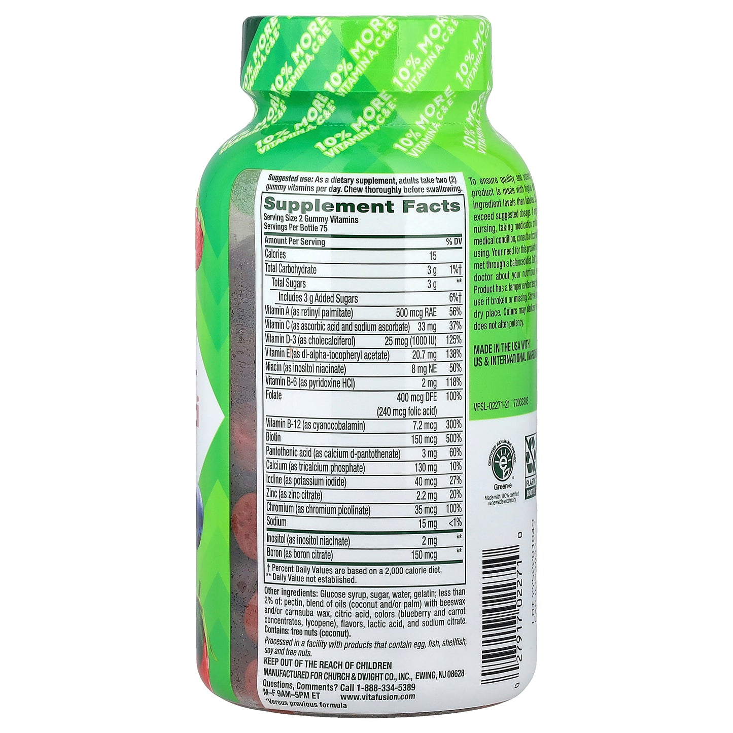 VitaFusion, Women's Multi Gummy Vitamins, Berry, 150 Gummies