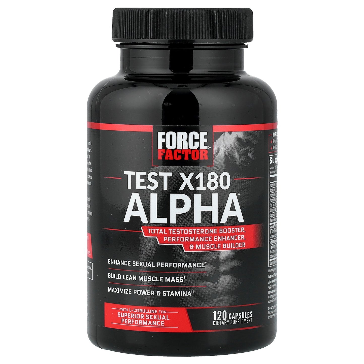 Force Factor, Test X180 Alpha®, 120 Capsules