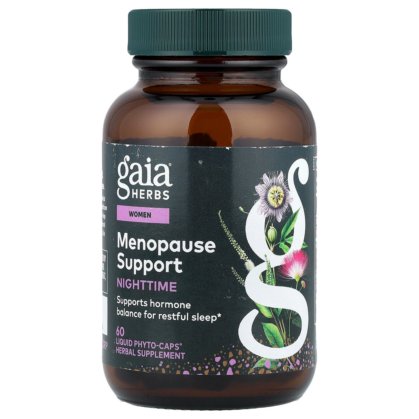 Gaia Herbs, Women, Menopause Support, Nighttime, 60 Liquid Phyto-Caps®