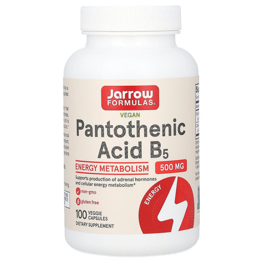 Jarrow Formulas, Pantothenic Acid B5, 100 Veggie Caps