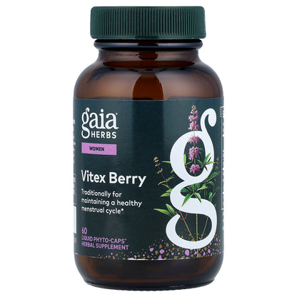Gaia Herbs, Women, Vitex Berry, 60 Liquid Phyto-Caps®