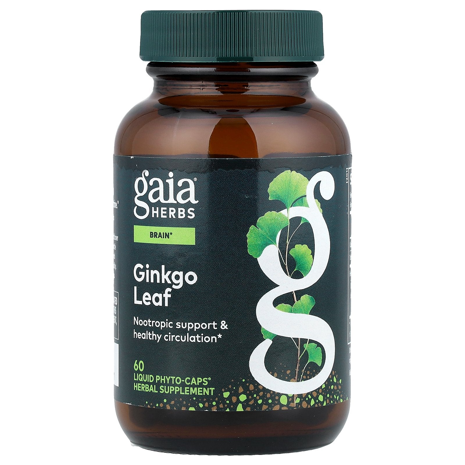 Gaia Herbs, Ginkgo Leaf, 60  Liquid Phyto-Caps®