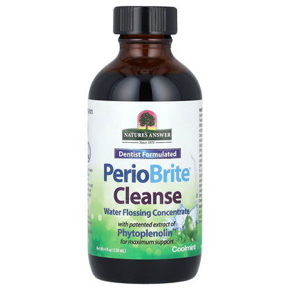 Nature's Answer, PerioBrite® Cleanse, Water Flossing Concentrate, Cool Mint, 4 fl oz (120 ml)