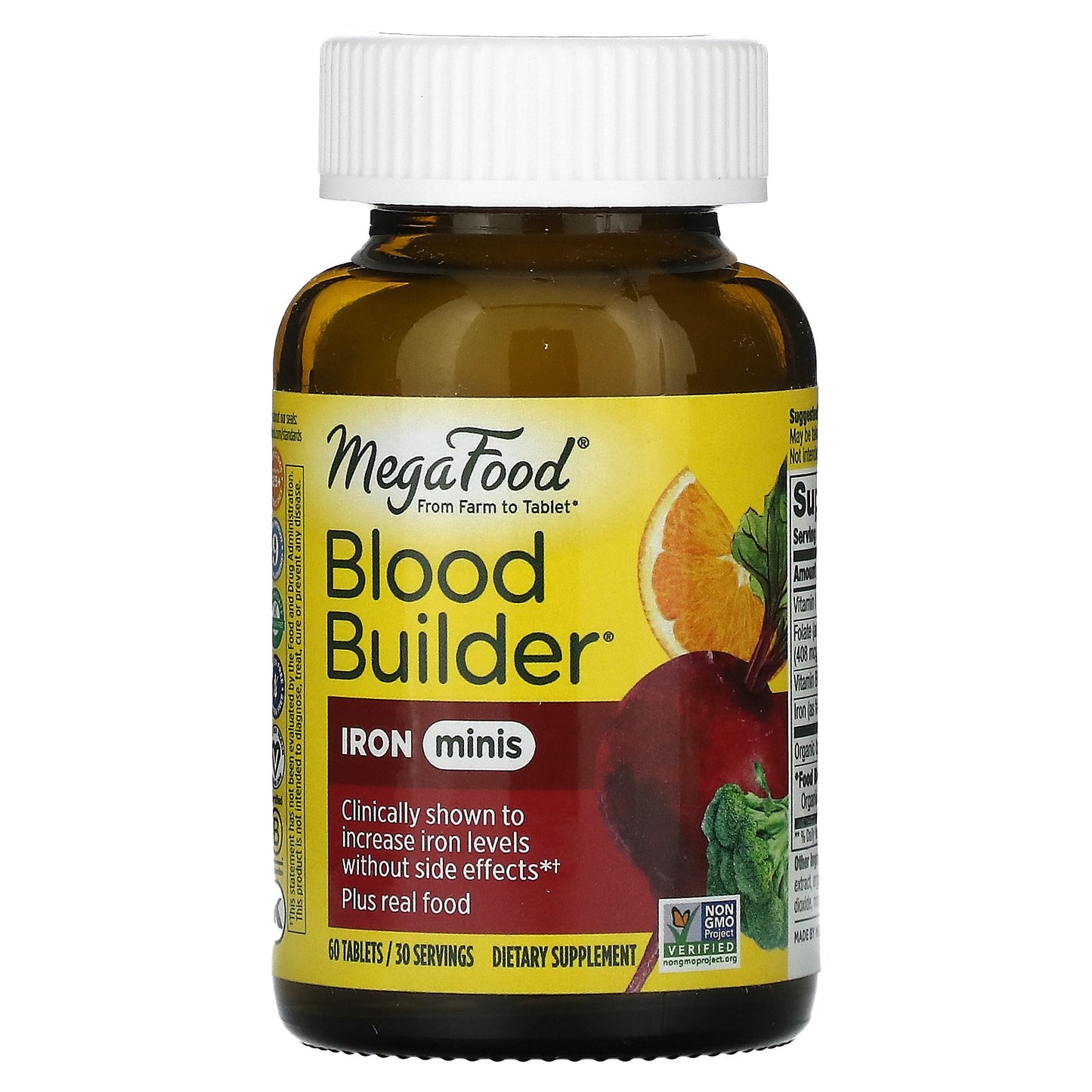 MegaFood, Blood Builder Minis, Iron, 60 Tablets