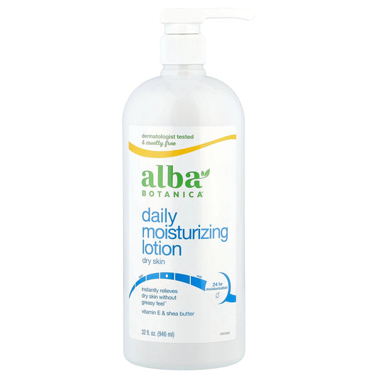 Alba Botanica, Daily Moisturizing Lotion, Dry Skin, 32 fl oz (946 ml)
