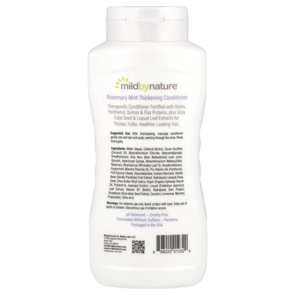 Mild By Nature, Thickening Conditioner, B-Complex & Biotin, Rosemary Mint, 16 fl oz (473 ml)