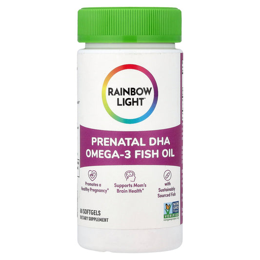 Rainbow Light, Prenatal DHA Omega-3 Fish Oil, 60 Softgels