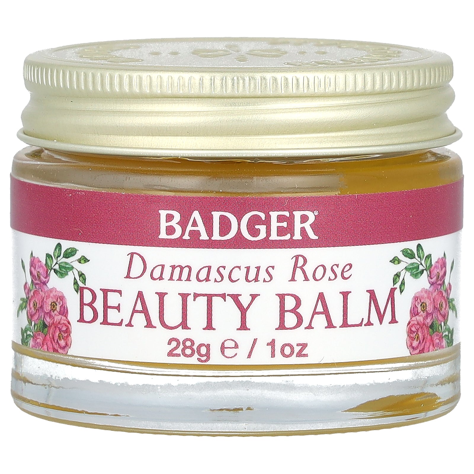 Badger, Beauty Balm, Damascus Rose, 1 oz (28 g)