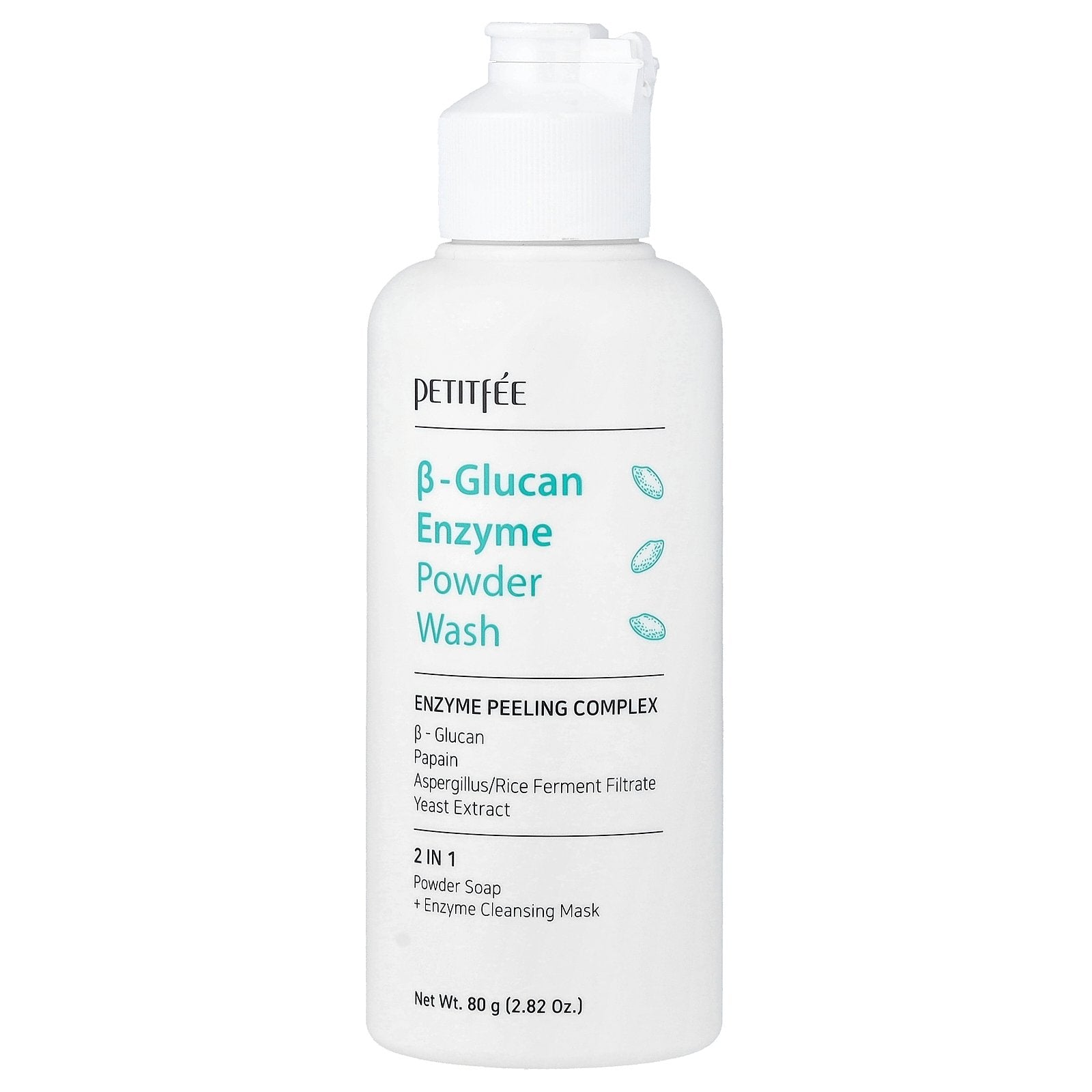 Petitfee, B-Glucan Enzyme Powder Wash, 2.82 oz (80 g)