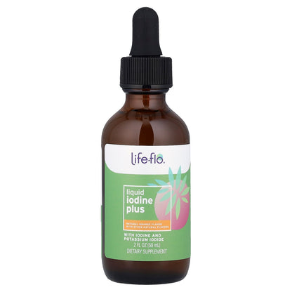 Life-flo, Liquid Iodine Plus, Natural Orange, 2 fl oz (59 ml)