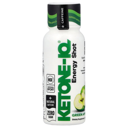 Ketone-IQ, Energy Shot, Green Apple, 6 Bottles, 2 fl oz (59 ml) Each