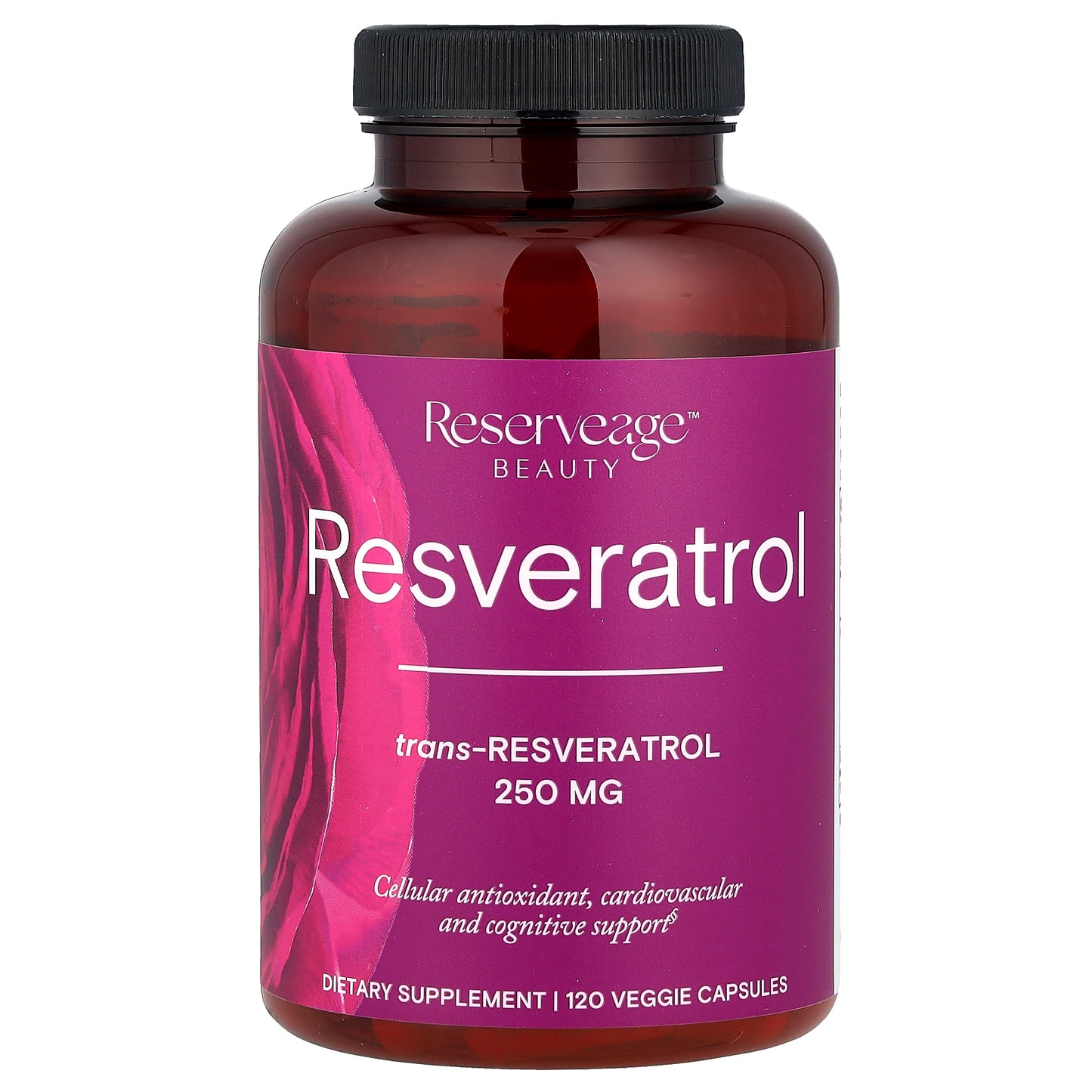Reserveage Beauty, Resveratrol, 250 mg, 120 Veggie Capsules