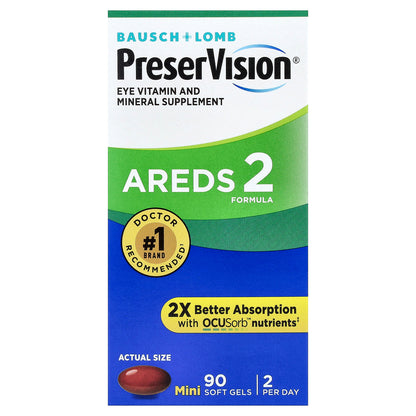 PreserVision, AREDS 2 Formula, 90 Mini Soft Gels