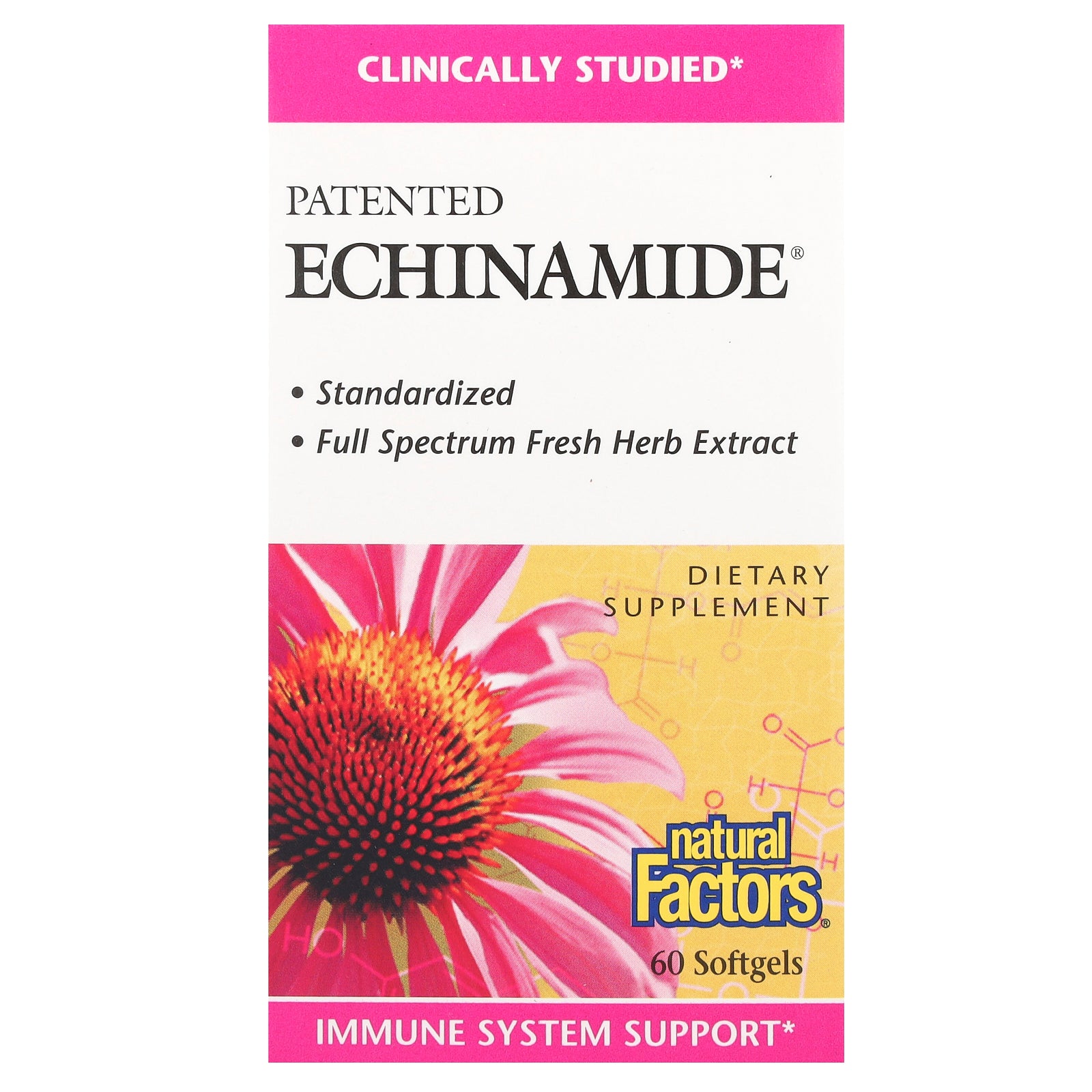 Natural Factors, Patented Echinamide®, 60 Softgels