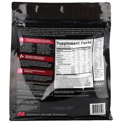 MuscleTech, Platinum 8-Hour Protein™, Milk Chocolate, 4.6 lbs (2.09 kg)