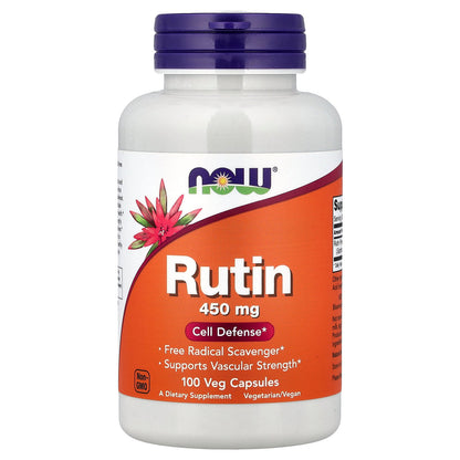 NOW Foods, Rutin, 450 mg, 100 Veg Capsules