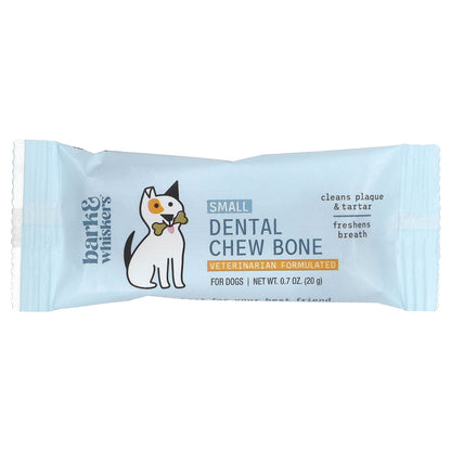 Dr. Mercola, Bark & Whiskers™, Dental Chew Bone, For Dogs, Small, 12 Bones, 0.7 oz (20 g) Each