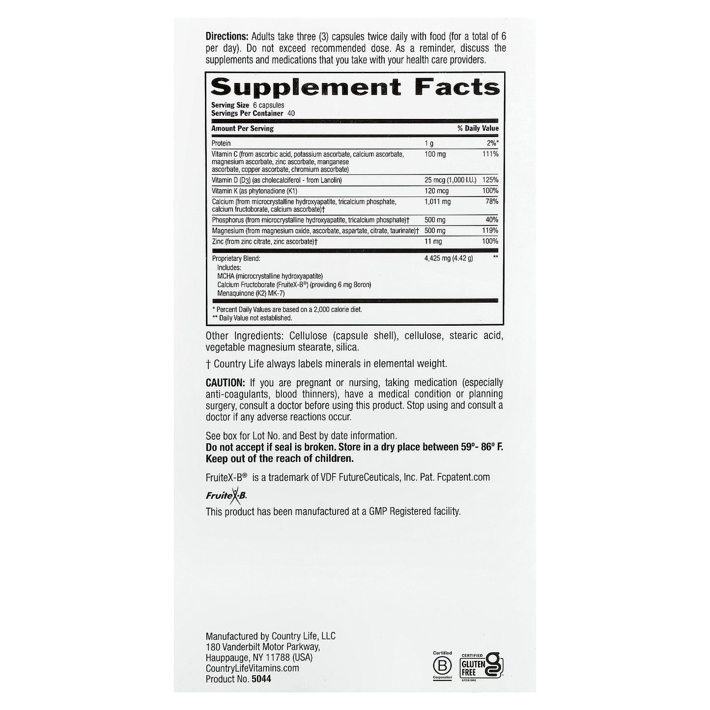 Country Life, Bone Solid®, 240 Capsules