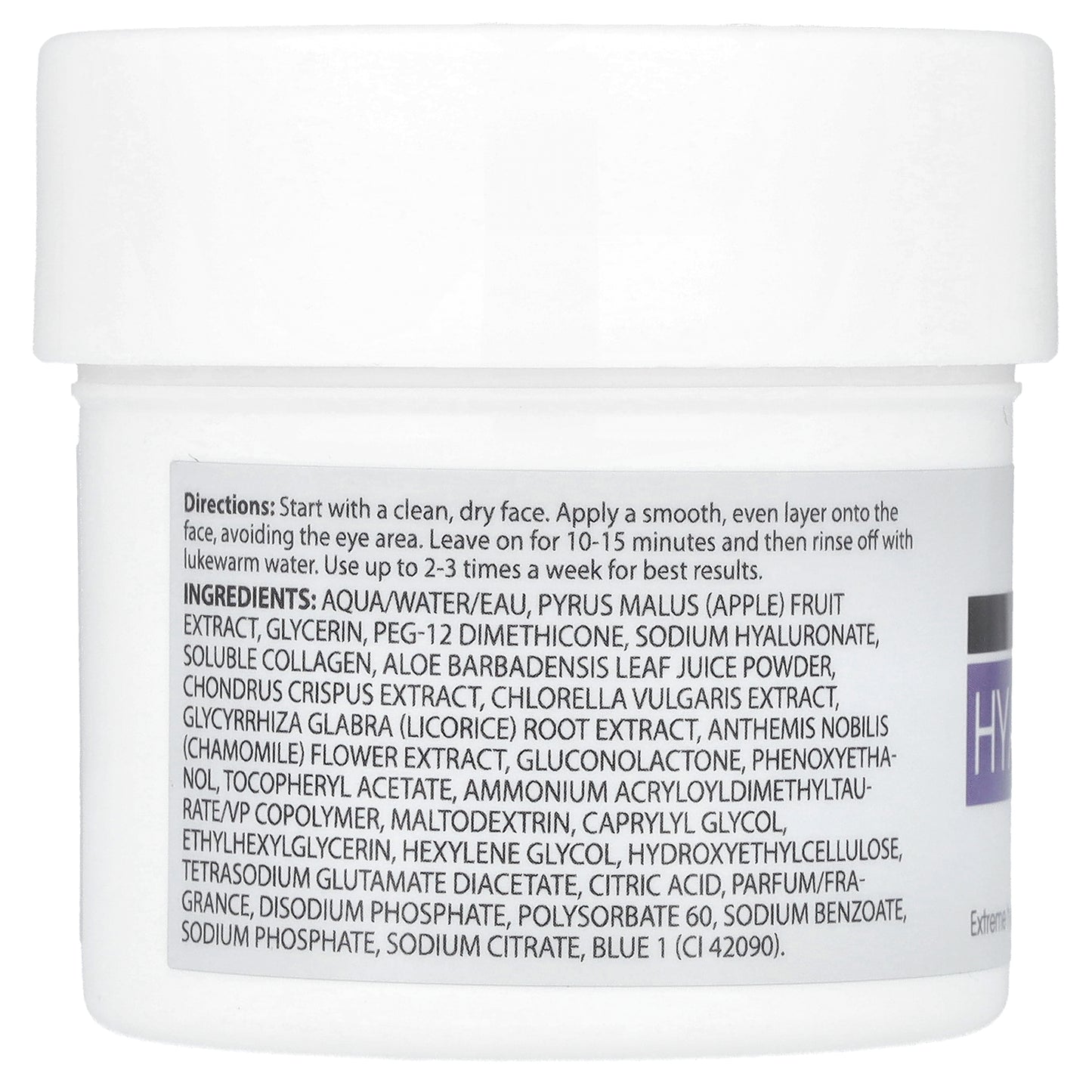 Advanced Clinicals, Hyaluronic Acid, Moisturizing Gel Beauty Mask, 5 fl oz (148 ml)