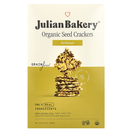 Julian Bakery, Organic Seed Crackers, Parmesan, 8.4 oz (238 g)