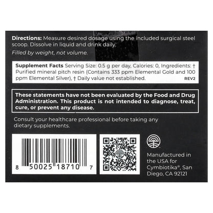 Cymbiotika, Shilajit Live Resin®, 0.53 oz (15 g)