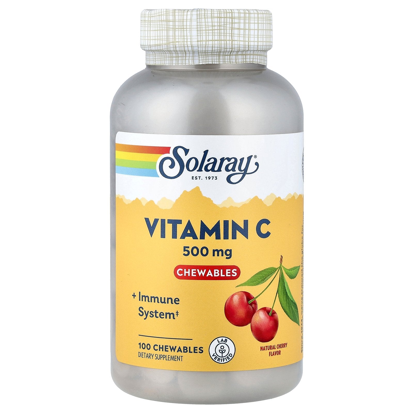 Solaray, Vitamin C Chewables, Natural Cherry, 100 Chewables